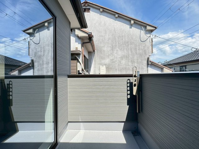◆南向き３ＬＤＫ住宅◆２面バルコニー◆大容量収納可能◆城陽市第８寺田今堀のバルコニー|バルコニー