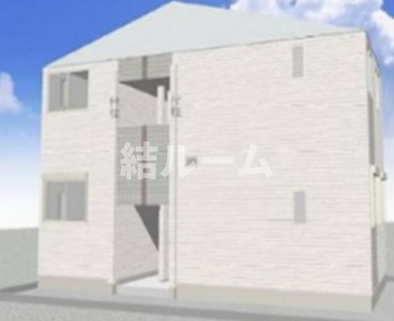 板橋区徳丸１丁目のアパートの外観パース