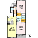 【間取り】 | ファミリーにおすすめの2LDKの間取りです！