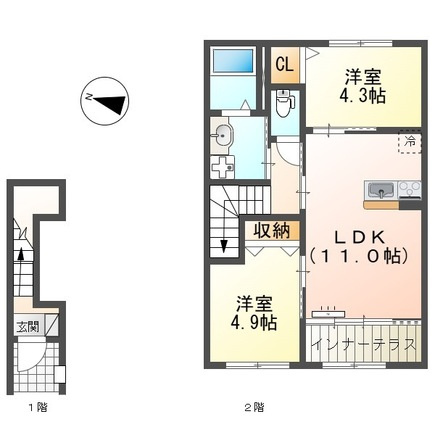 【間取り】 | ブランメゾンⅢ