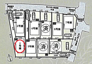 【区画図】 | 府中市清水が丘3丁目　全9棟　1号棟　仲介手数料無料 | 1号棟です