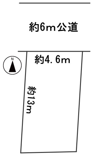 ６６９２１　岐阜市忠節町3丁目南町土地の区画図