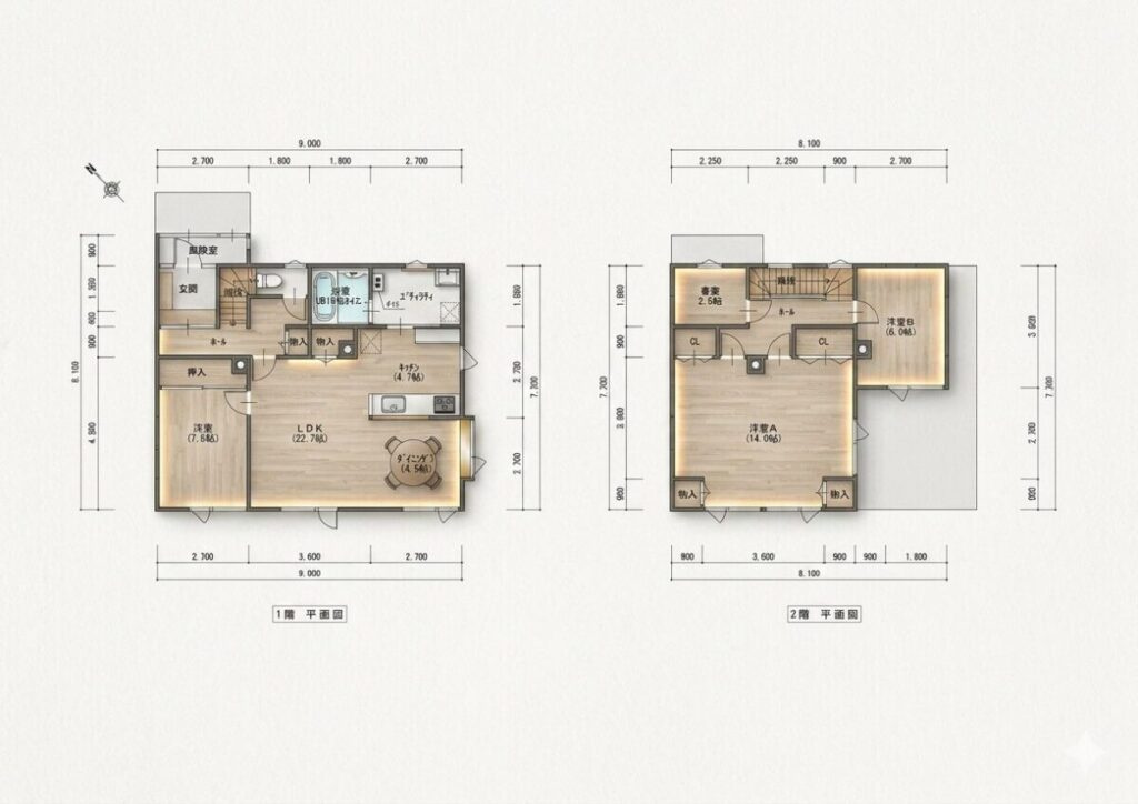 【商談中】網走市潮見2丁目6番18中古住宅の間取り