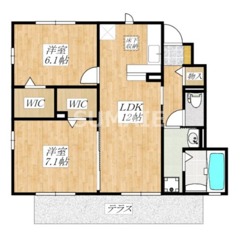ラーク　Ｂの間取り|間取りです。