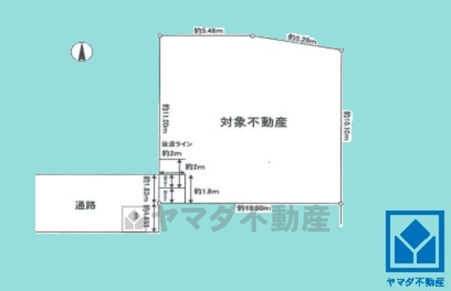 西宮市菊谷町の土地図