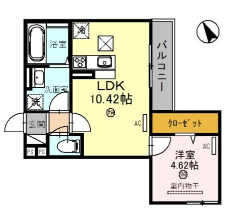 D-room国芳の間取り