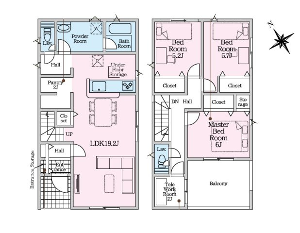 【間取り】 | 岡崎市国正町字竹ノ下2-3『仲介料無料』新築戸建て | 1号棟