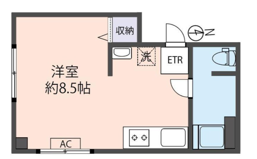 文化ビルの間取り