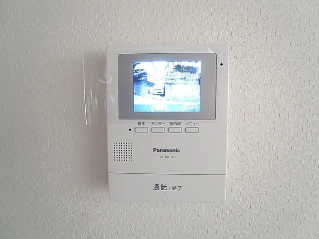 山田町小部南山貸家のセキュリティ|録画機能付きモニターフォンを完備