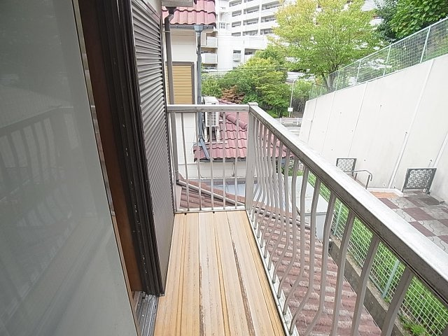 山田町小部南山貸家のバルコニー|日当たりの良いバルコニー