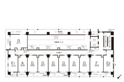 【区画図】 | ザ・パークハビオ 行徳駅前 | 3Ｆ