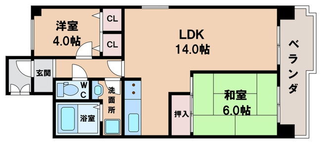 【間取り】 | 朝日プラザ北田辺