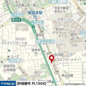 メインステージ護国寺Ⅱの地図
