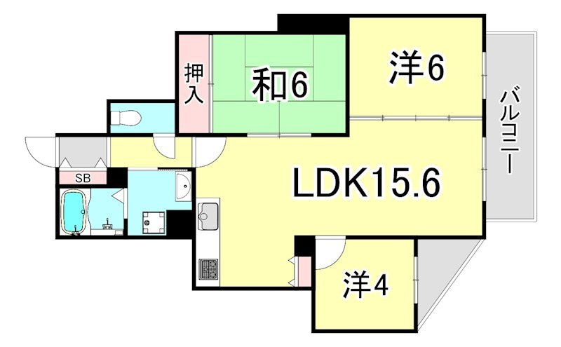 パークノヴァ夙川の間取り