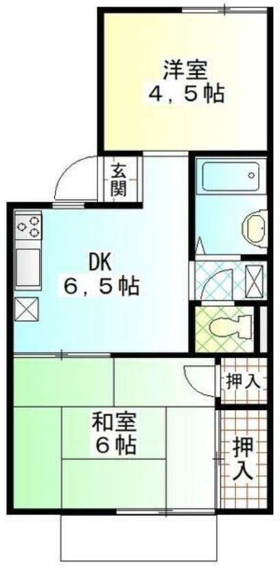 北コーポラスの間取り