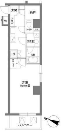 【間取り】 | カスタリア大塚Ⅱ