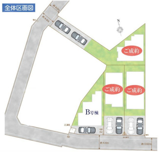 【区画図】 | 新座栗原　全4棟　B号棟 | 新座栗原　全4棟　B号棟