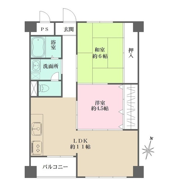 住吉台東住宅の間取り