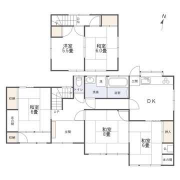 大門町一丁目戸建住宅の間取り