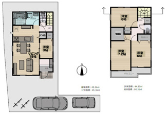 【参考プラン】 | 玉川上水緑道至近！幸町5丁目売地 | 建物金額2,200万円（税込）