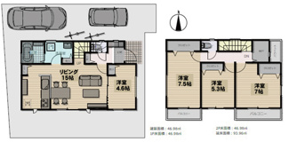 【参考プラン】 | 玉川上水緑道至近！幸町5丁目売地 | 建物金額2,200万円（税込）