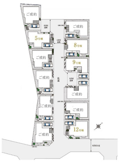 【区画図】 | 大泉学園第129期　全12邸　5号棟 | 大泉学園第129期　全12邸　5号棟