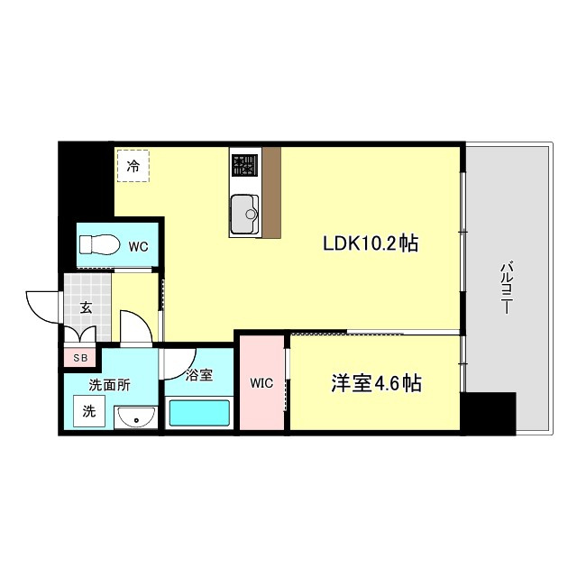 プレジオ阿波座の間取り