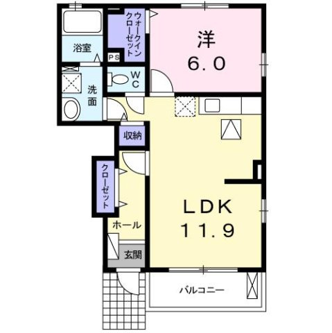 アルテーアＢ　　刈谷市近郊の賃貸はクラスホーム刈谷店の間取り