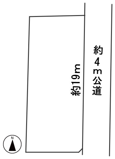 ６６９０５　岐阜市宮北町土地の区画図
