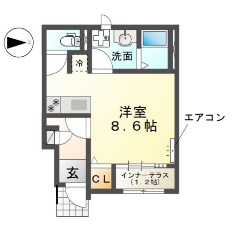エルミタージュⅡの間取り