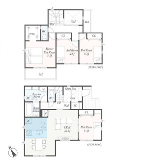 秦野市三屋第1　新築戸建　全2棟1号棟