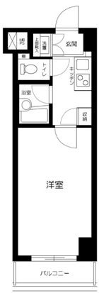 ルーブル学芸大学六番館の間取り|間取りです。