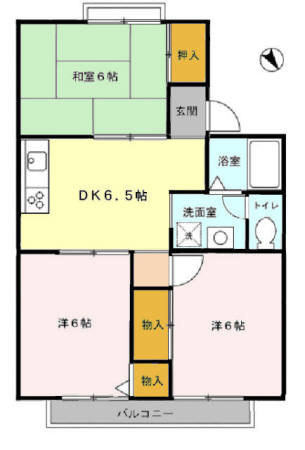 アネックス戸頭Aの間取り