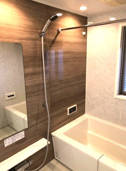 茶屋ヶ坂ライズの浴室