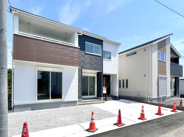 【新築戸建】第2高崎市倉賀野町　の外観|■外観（1号棟）｜閑静な住宅街で始める新しい暮らし♪開放的な毎日をあなたへ(^^
