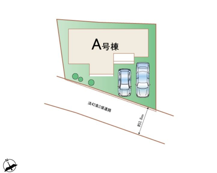 ハートフルタウン 高崎市若松町新築の区画図