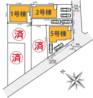 【区画図】 | 清瀬市元町18期　全6棟　1号棟 | 清瀬市元町18期　全6棟　1号棟