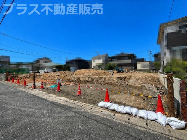 【外観】 | 福岡市西区上山門2丁目8期・平屋　1号棟（全2棟）【仲介手数料無料・0円】 | 現地写真。プラス不動産販売なら、現場の全ての棟をまとめてご見学頂けます。