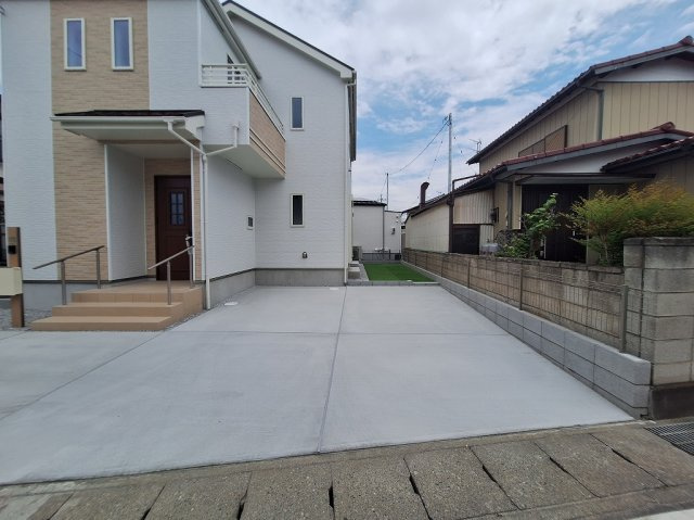 ハートフルタウン 高崎市筑縄町新築の駐車場|現地撮影