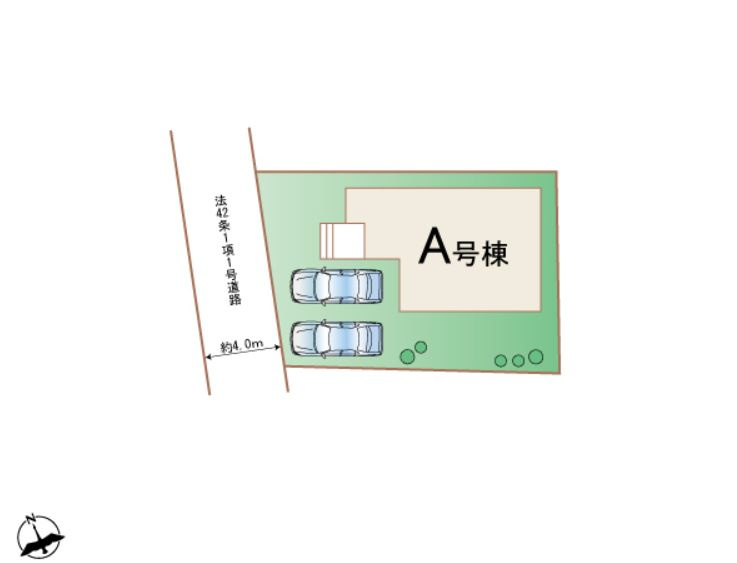 ハートフルタウン 高崎市筑縄町新築の区画図