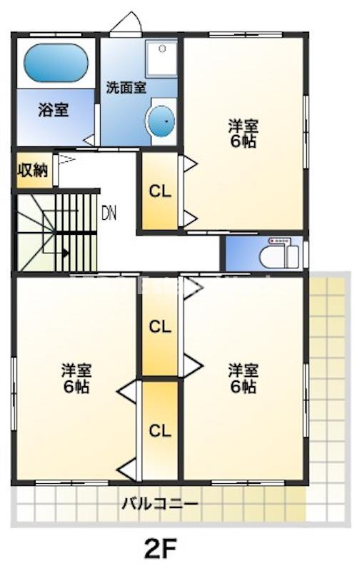姫路市 網干区新在家売り戸建の間取り|２階