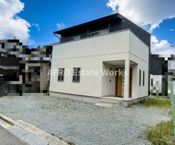 姫路市 網干区新在家売り戸建の外観|庭が広く外構は手を入れていないので、自由に施工が可能！