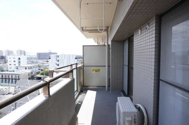 クレール草加弐番館のバルコニー