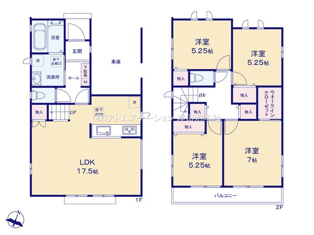 【間取り】 | アトムセレクト船橋市習志野台8丁目1905番C号棟