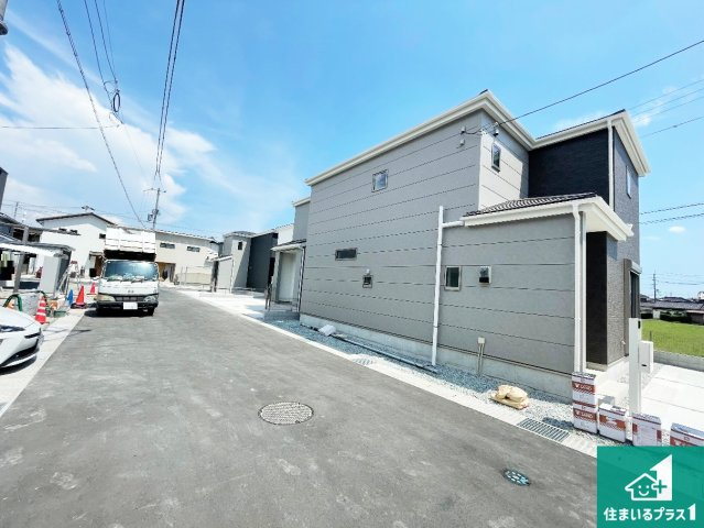 揖保郡太子町鵤　第11期　新築一戸建ての外観|安心の10年保証！外観を美しく保ち、雨水で汚れを落とします！気になることがありましたら、お気軽にお問い合わせください！