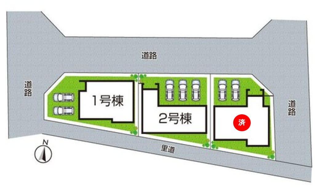 揖保郡太子町鵤　第11期　新築一戸建ての区画図|全３区画
