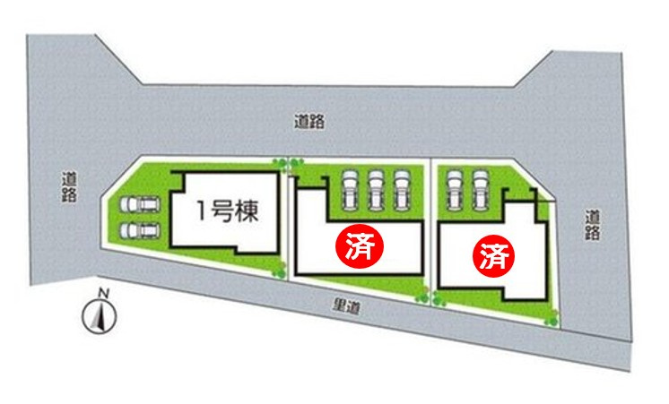 揖保郡太子町鵤　第11期　新築一戸建ての区画図|全３区画