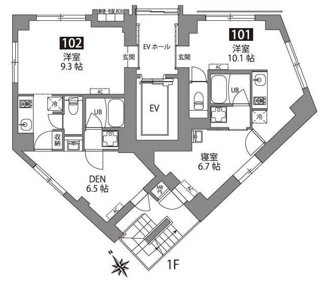 【間取り】 | FABRIC東長崎Residence | 間取り図