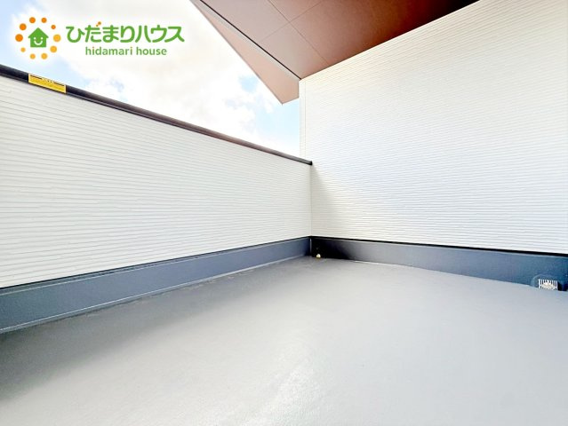 【バルコニー】 | 水戸市元吉田町6期　新築戸建 | バルコニー付きなら洗濯物がたくさん干せて乾きやすいですね