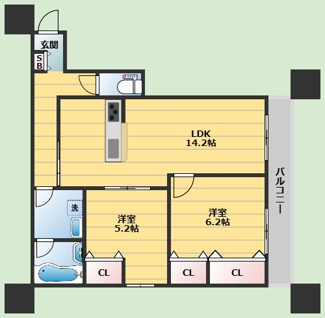 【間取り】 | D-residence荘園B